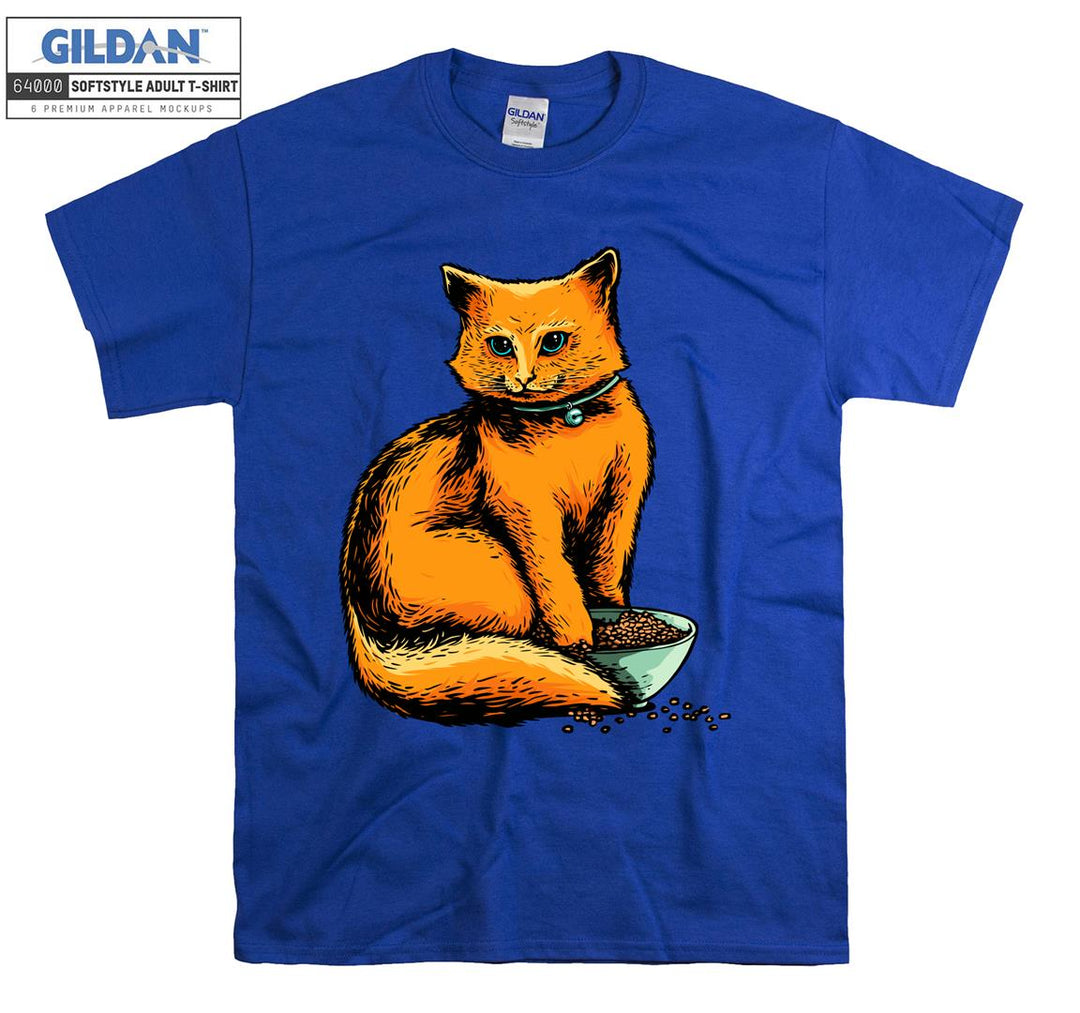 Cartoon Orange Cute Cat Poster T-shirt