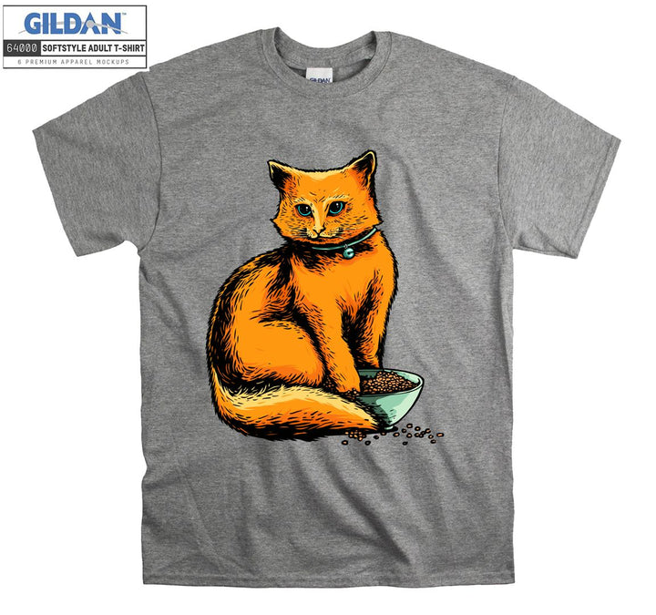 Cartoon Orange Cute Cat Poster T-shirt