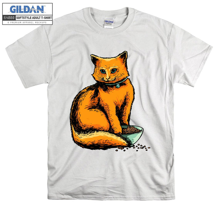 Cartoon Orange Cute Cat Poster T-shirt