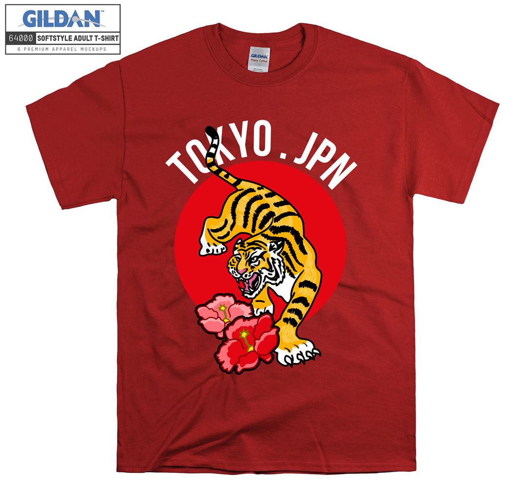 Tokyo Jpn Anime Character Tiger T-shirt