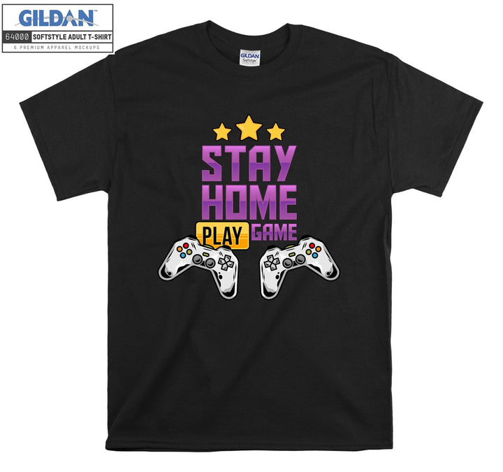 Stay Home Play Game Figure T-shirt