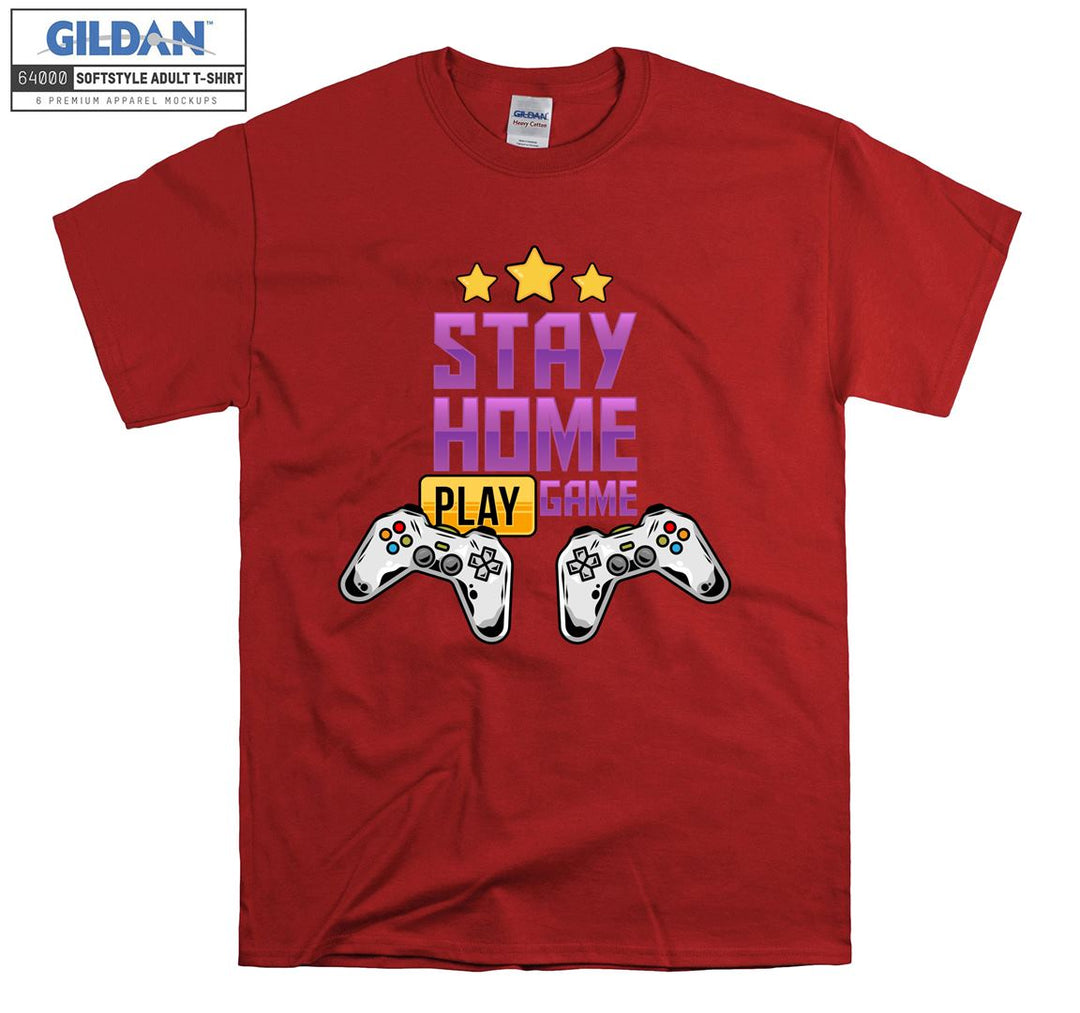 Stay Home Play Game Figure T-shirt