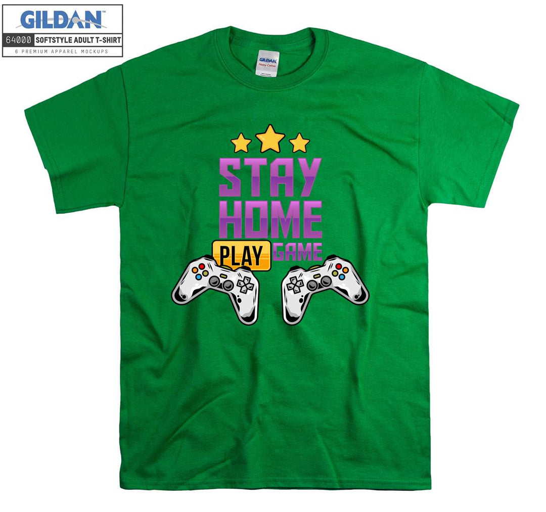 Stay Home Play Game Figure T-shirt