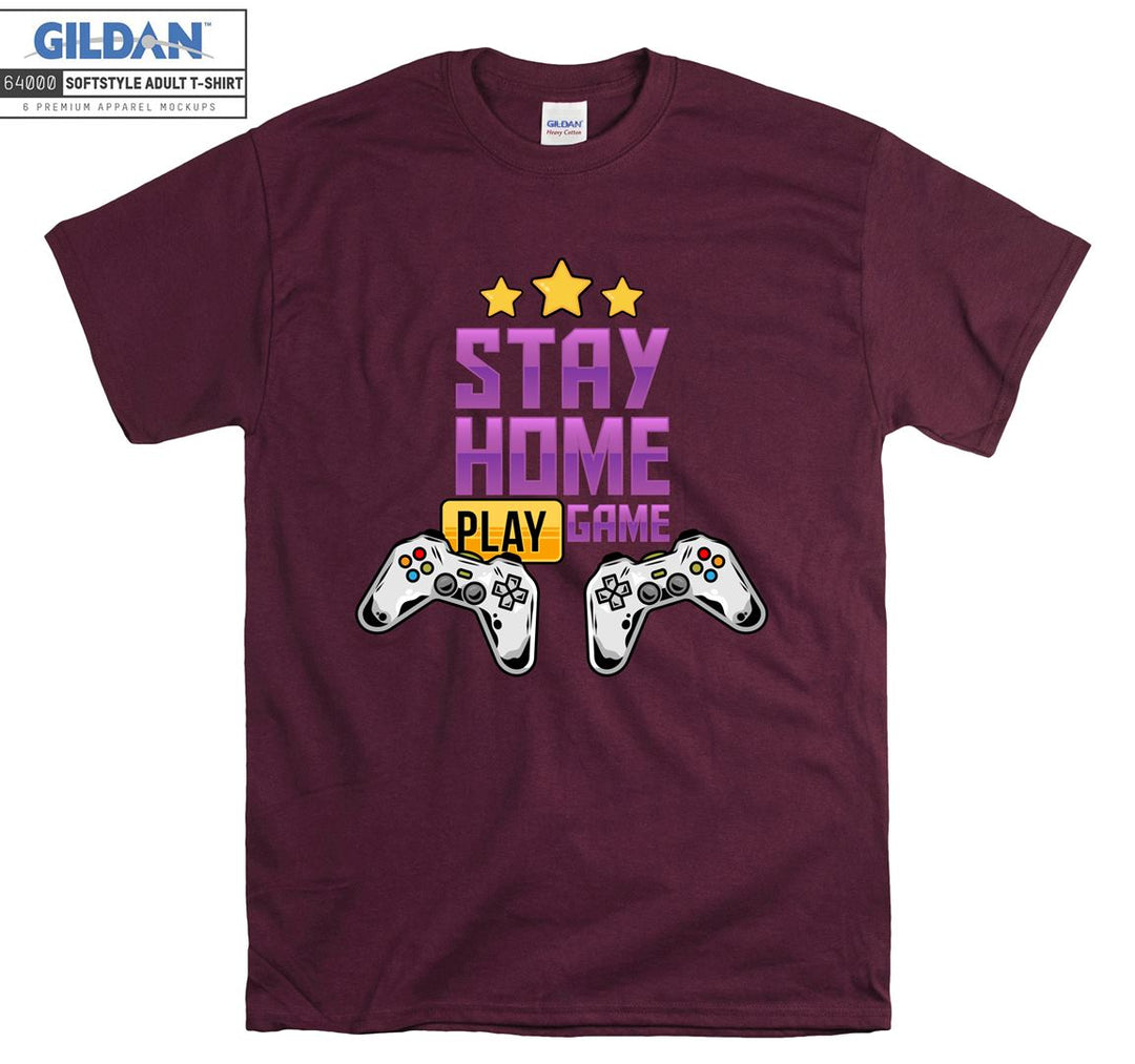 Stay Home Play Game Figure T-shirt