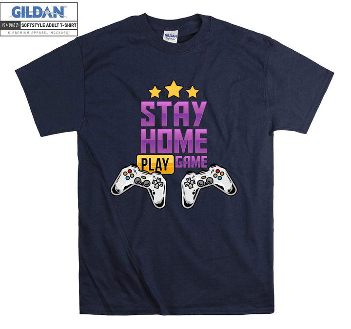 Stay Home Play Game Figure T-shirt