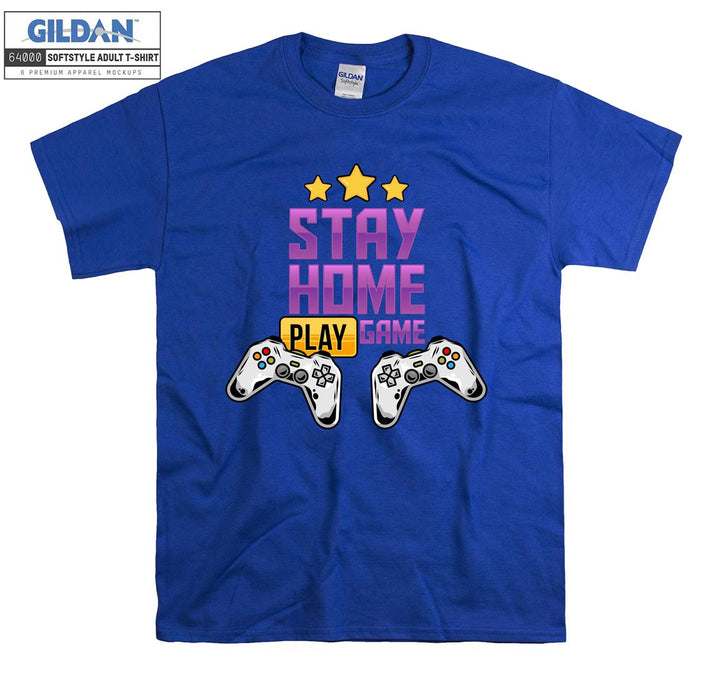 Stay Home Play Game Figure T-shirt