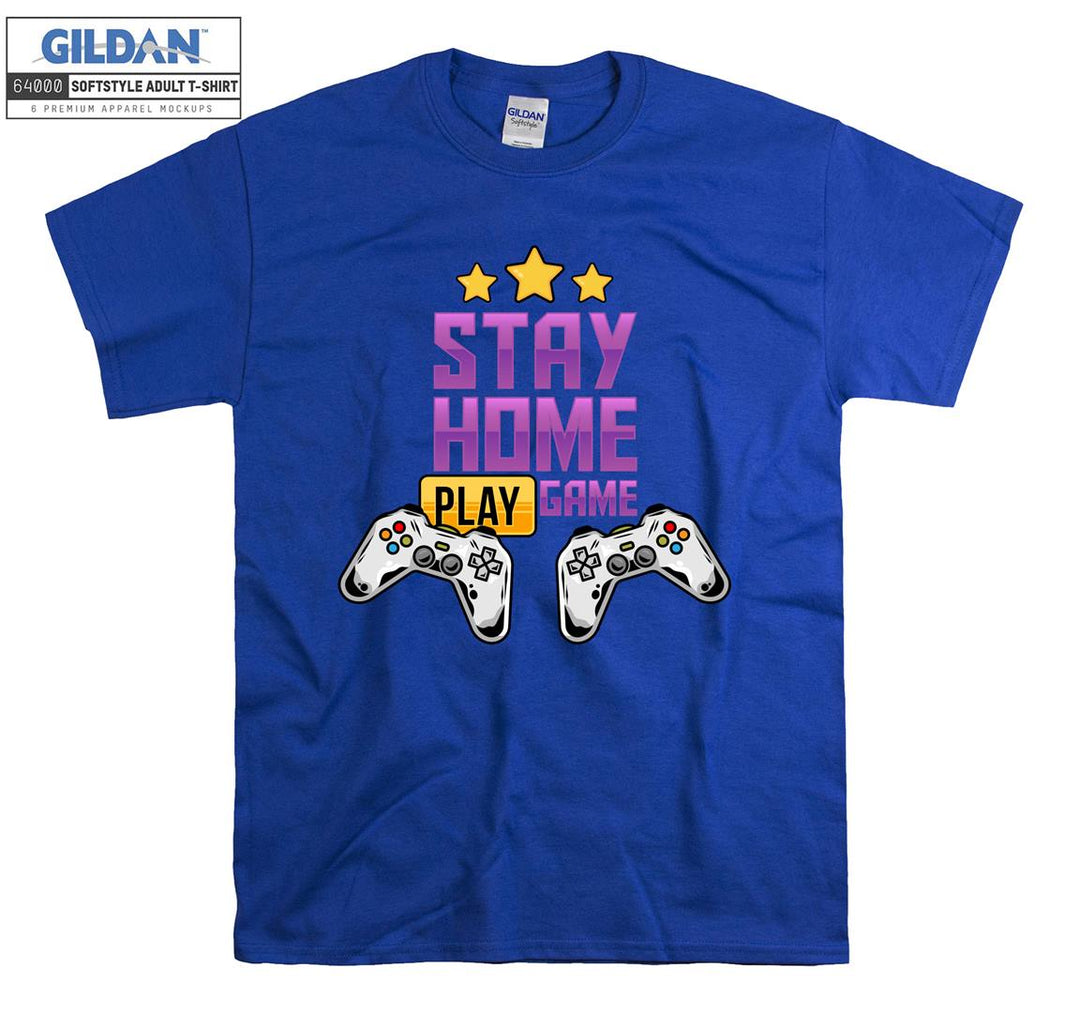 Stay Home Play Game Figure T-shirt