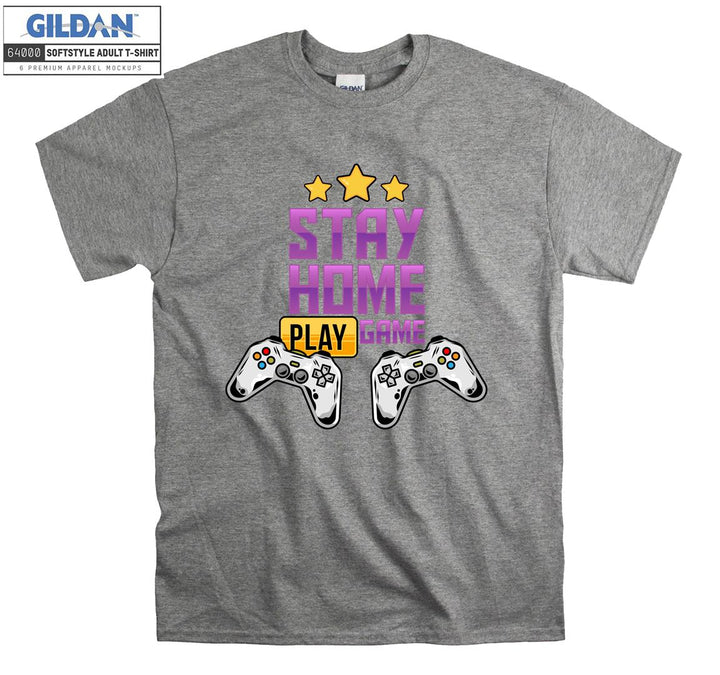 Stay Home Play Game Figure T-shirt