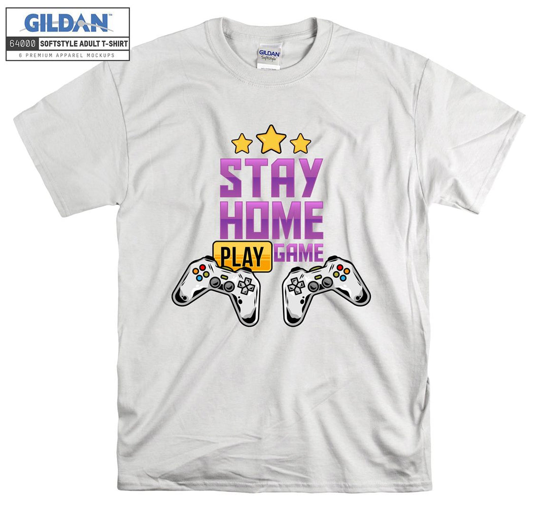 Stay Home Play Game Figure T-shirt