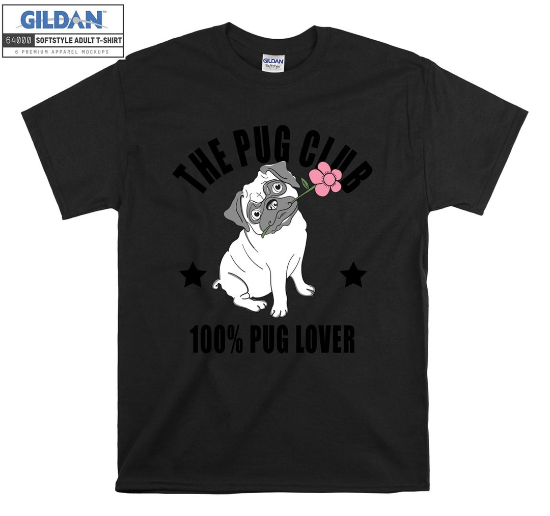 The pug club pug lover figure T-shirt