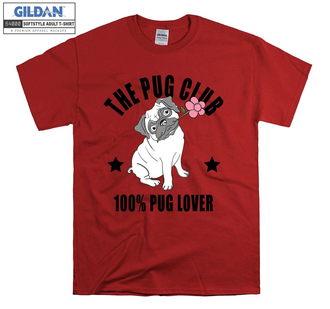 The pug club pug lover figure T-shirt