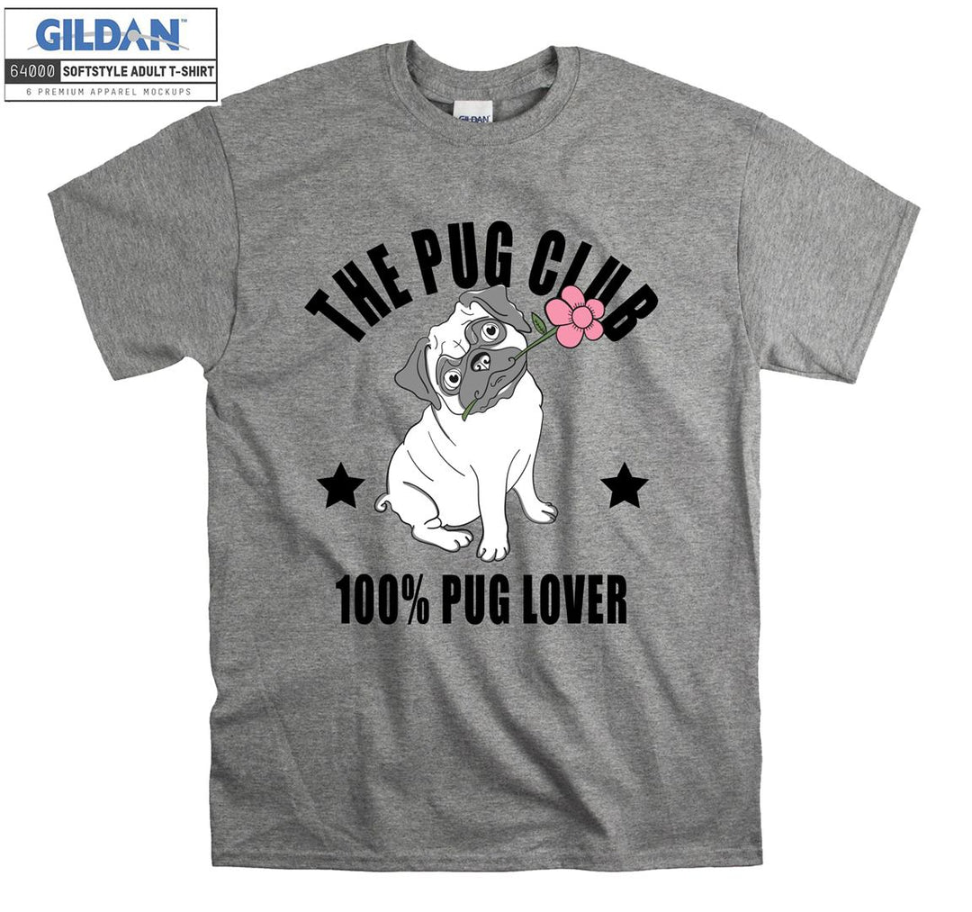 The pug club pug lover figure T-shirt