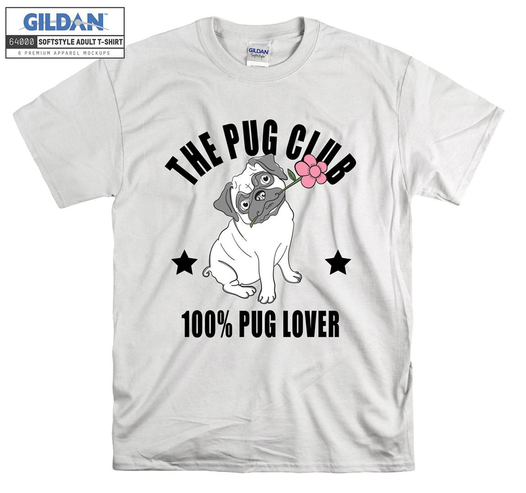 The pug club pug lover figure T-shirt