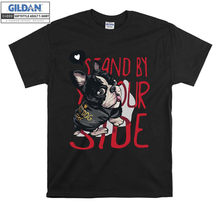 Standy By Your Side Dog Figure T-shirt