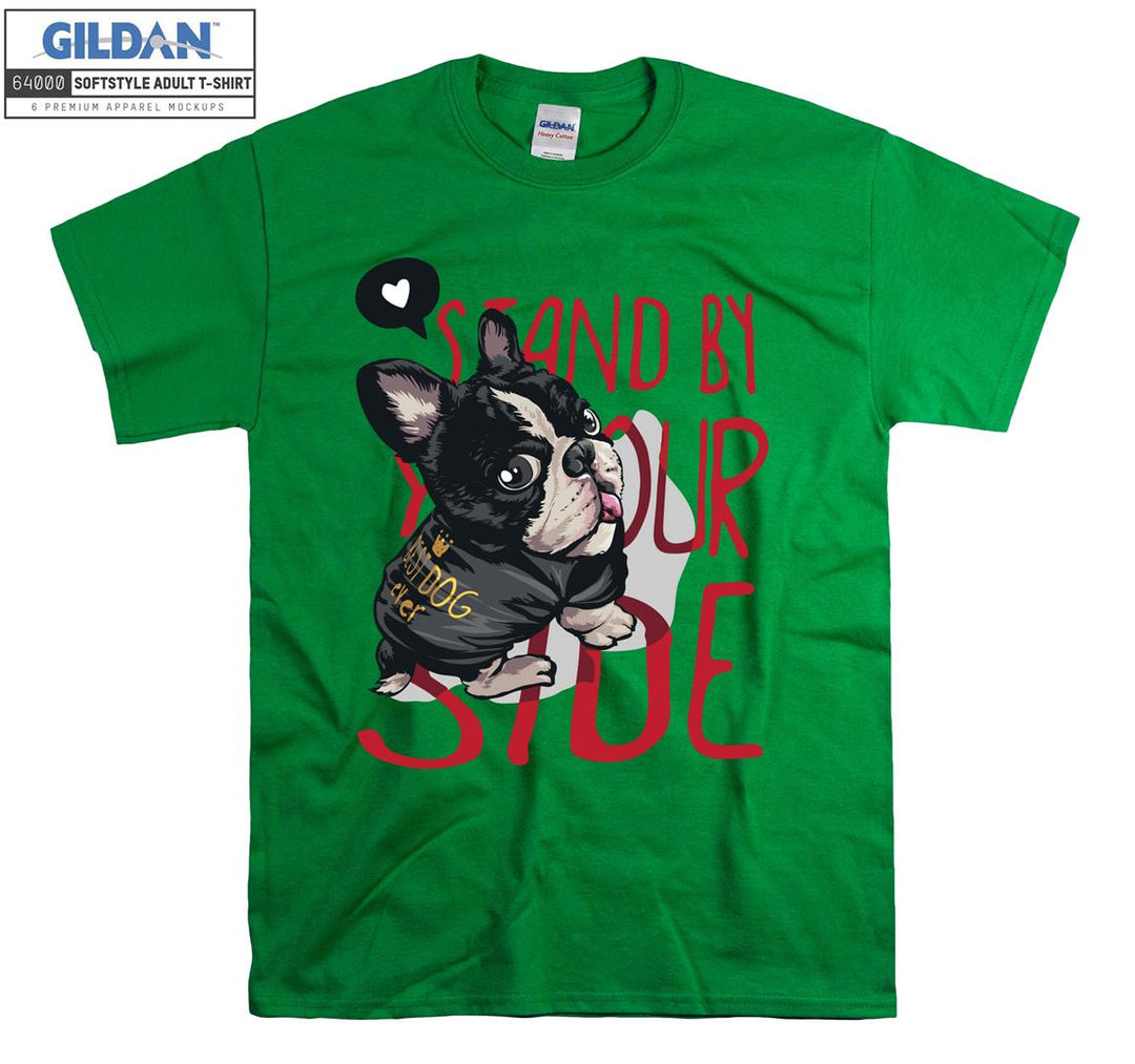 Standy By Your Side Dog Figure T-shirt