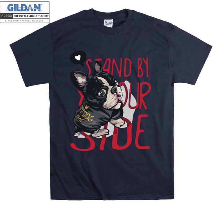 Standy By Your Side Dog Figure T-shirt