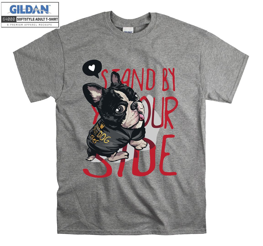 Standy By Your Side Dog Figure T-shirt