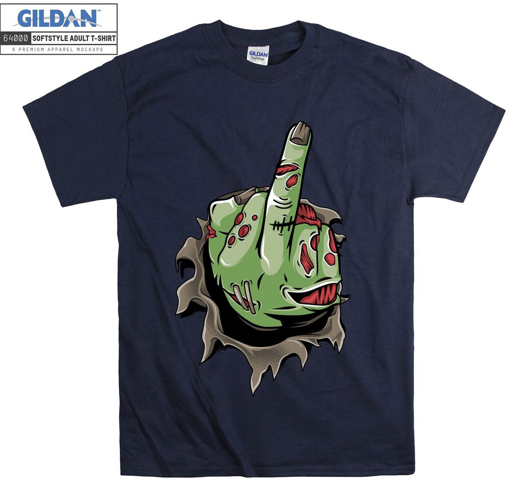 Funny Hand Gesture cartoon figure T-shirt