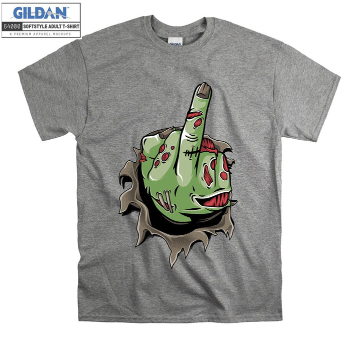 Funny Hand Gesture cartoon figure T-shirt