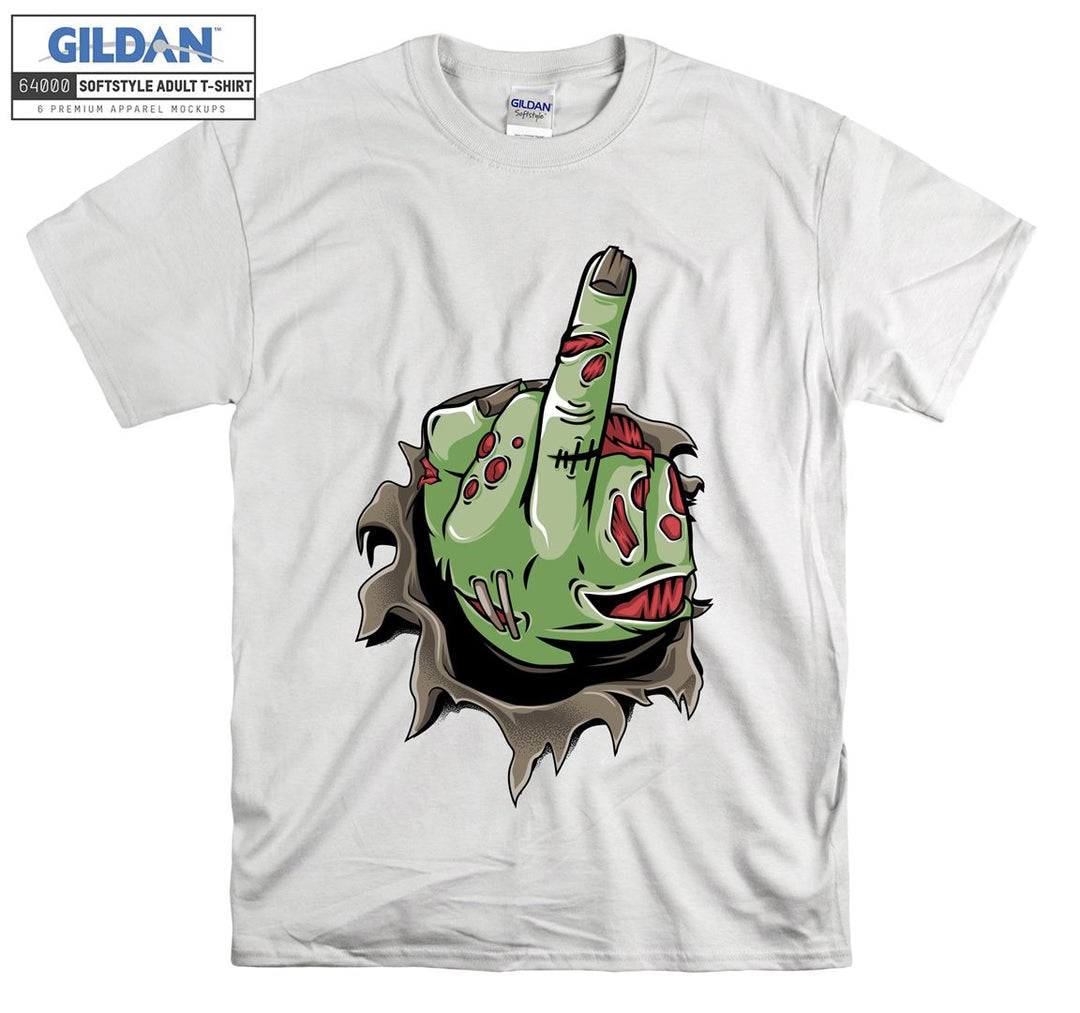 Funny Hand Gesture cartoon figure T-shirt