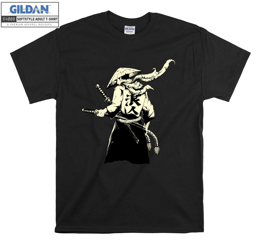 Legend Back Character Samurai Figure T-shirt