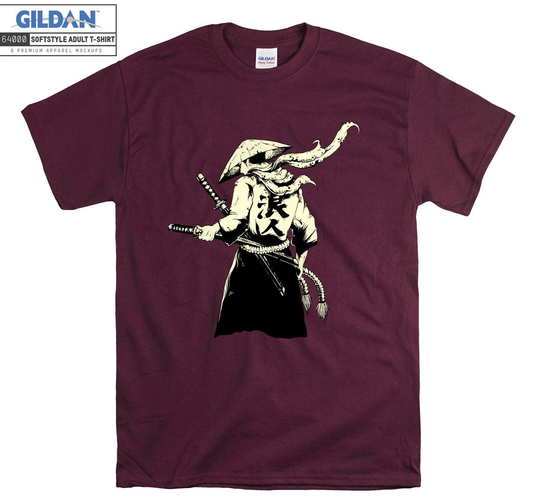 Legend Back Character Samurai Figure T-shirt