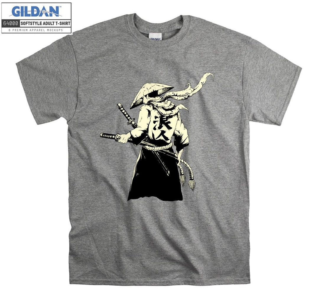 Legend Back Character Samurai Figure T-shirt