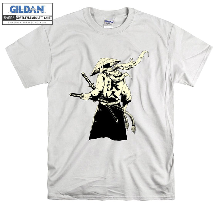 Legend Back Character Samurai Figure T-shirt