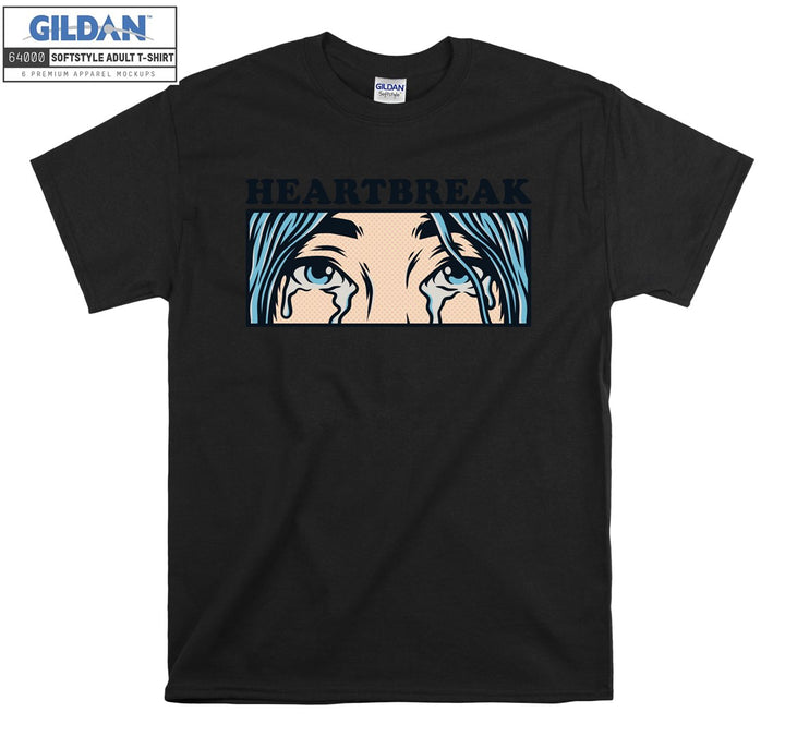 Crying Character Anime Heartbreak T-shirt