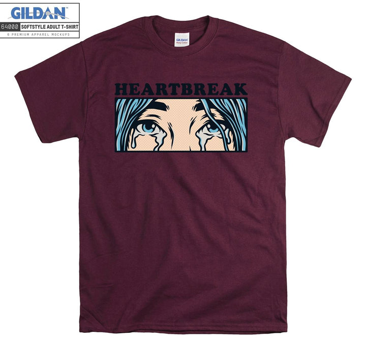 Crying Character Anime Heartbreak T-shirt