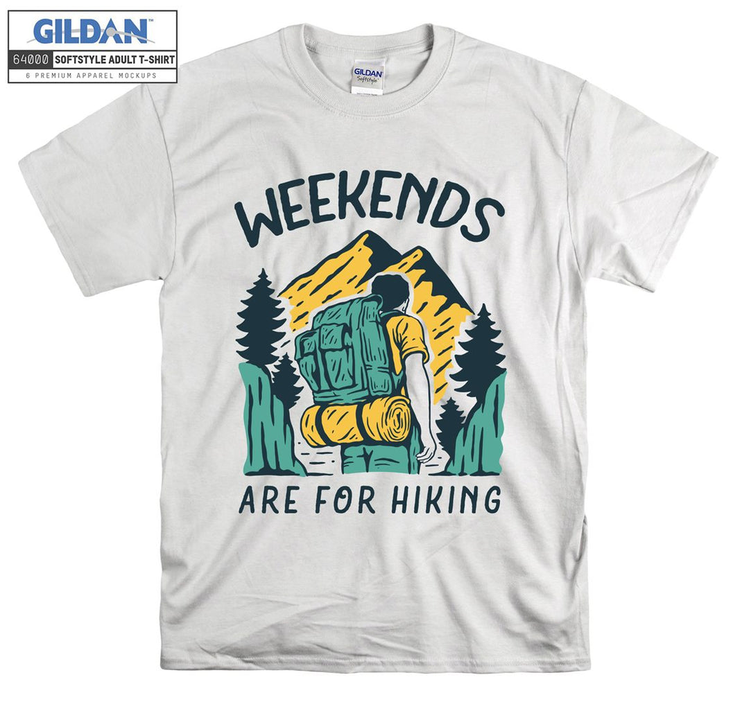 Weekends Are For Hiking Camping Man T-shirt