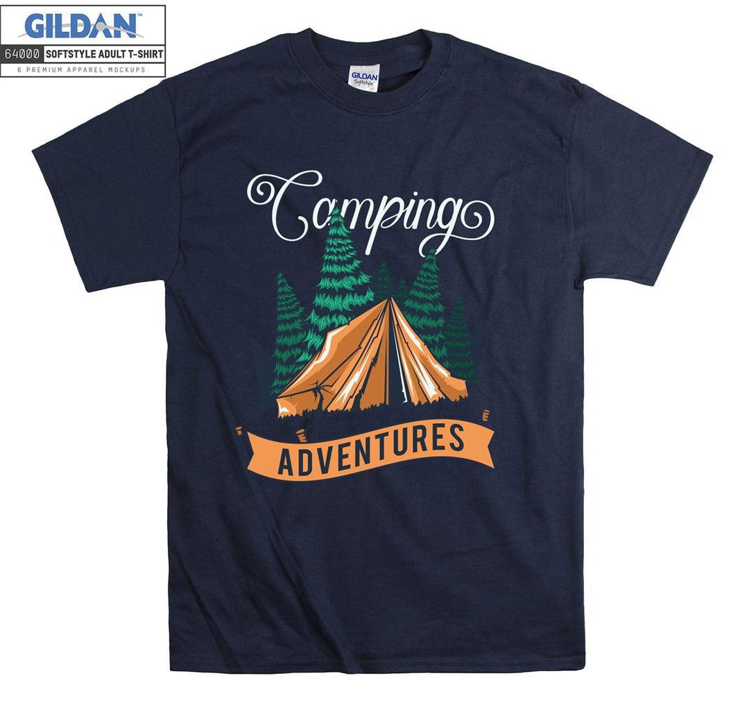 Camping Adventures Tent Figure T-shirt