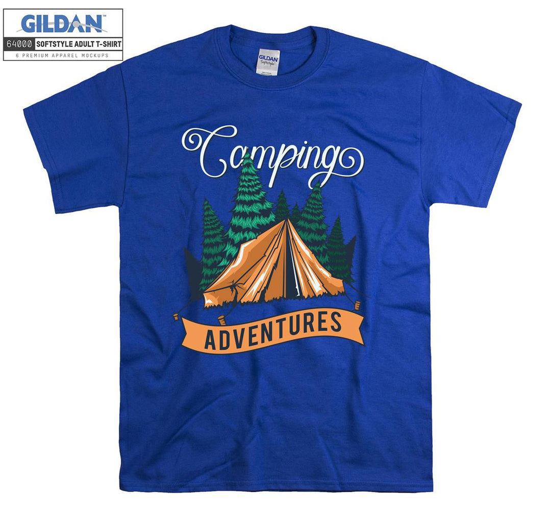 Camping Adventures Tent Figure T-shirt