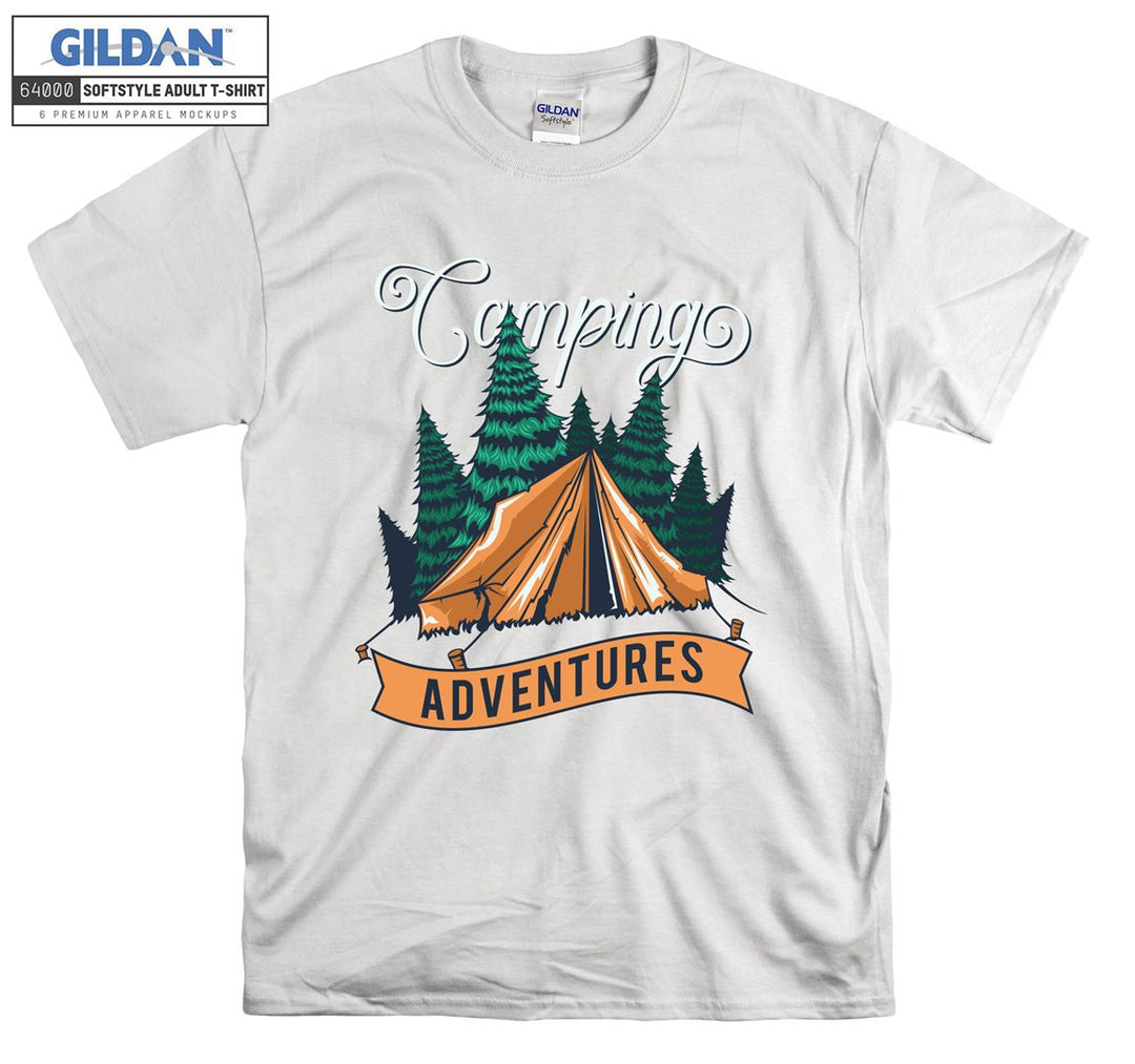 Camping Adventures Tent Figure T-shirt