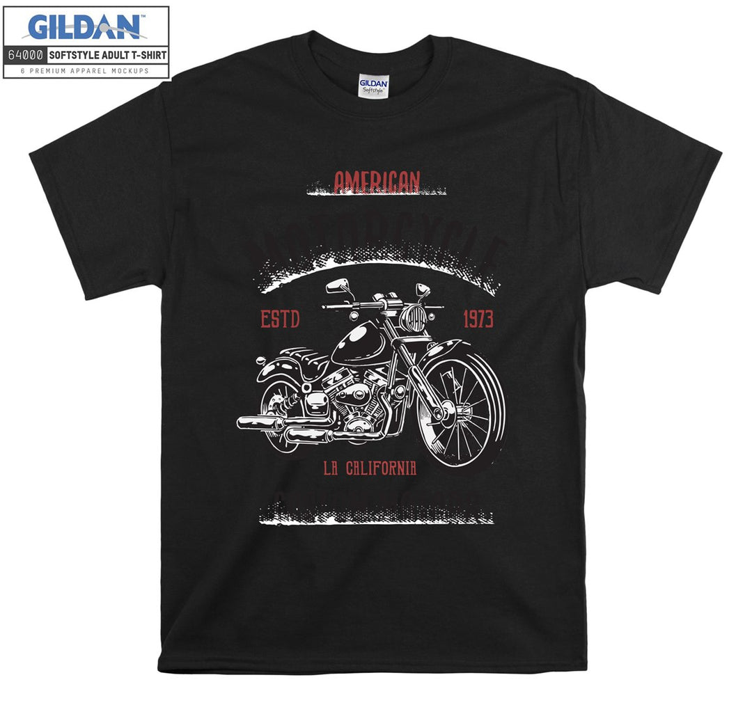 American motorcycle figure T-shirt