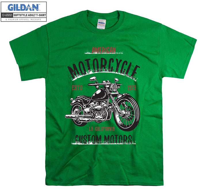 American motorcycle figure T-shirt