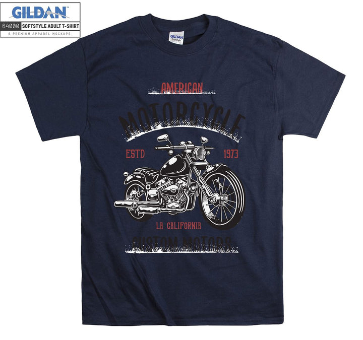 American motorcycle figure T-shirt