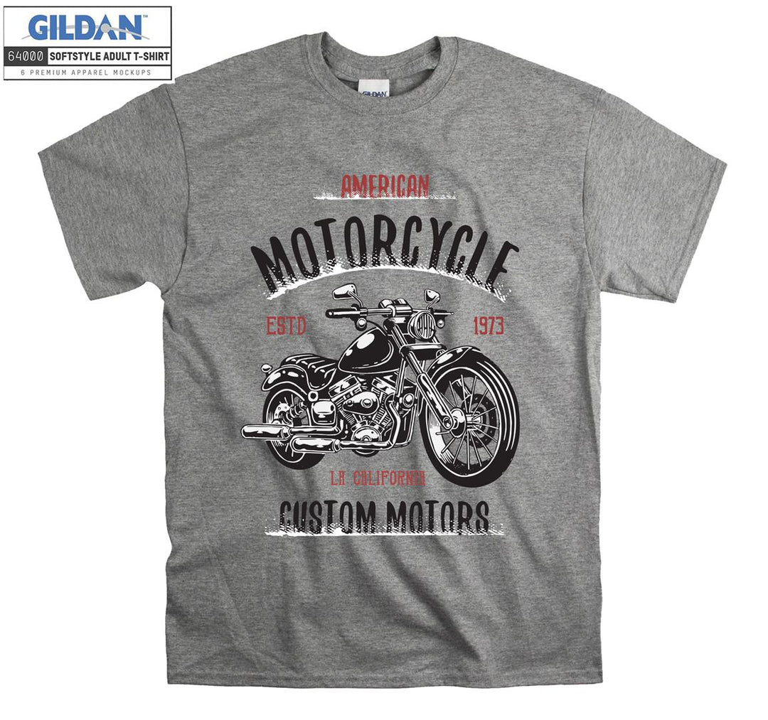 American motorcycle figure T-shirt