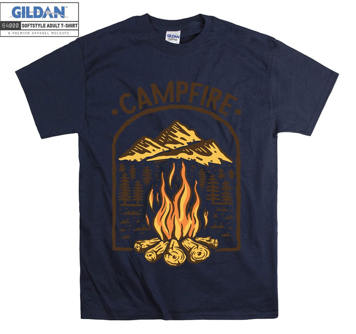 Camping Figure Campfire T-shirt