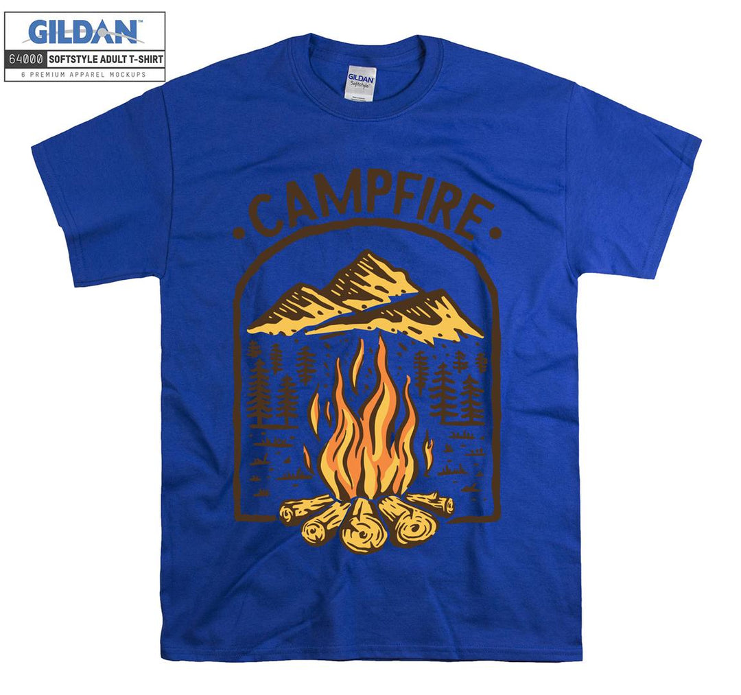 Camping Figure Campfire T-shirt