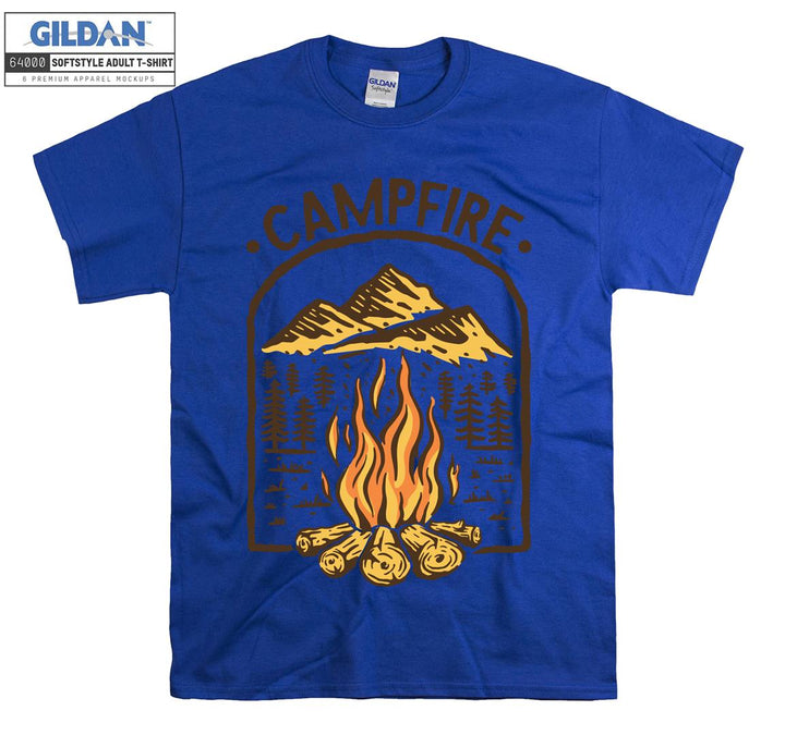 Camping Figure Campfire T-shirt