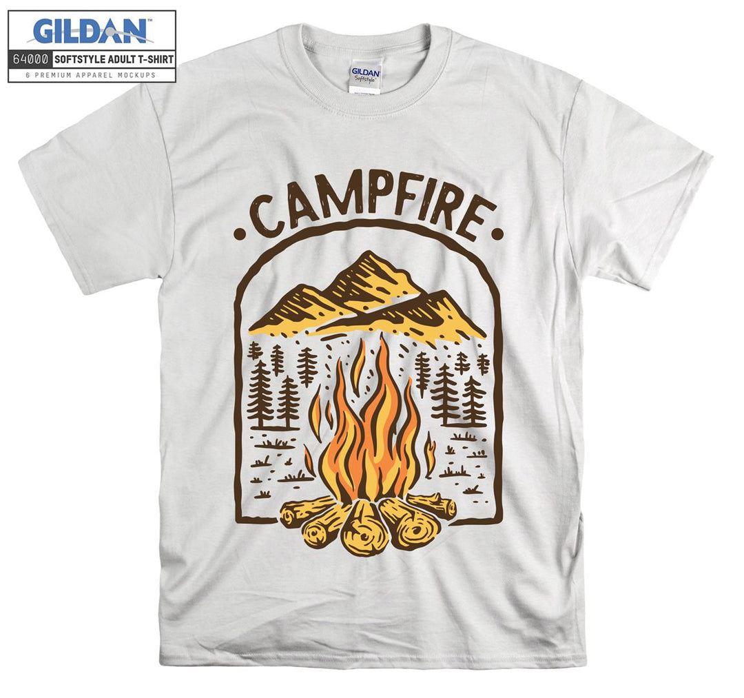 Camping Figure Campfire T-shirt