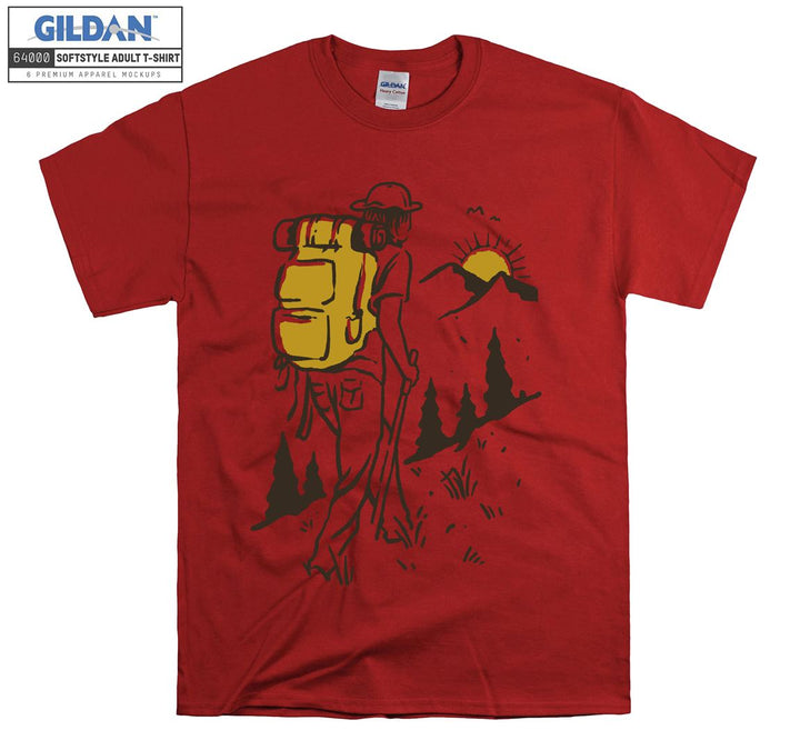 Alone Camping Man Hiking T-shirt