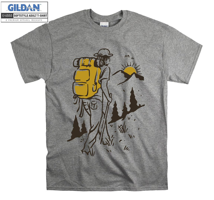 Alone Camping Man Hiking T-shirt